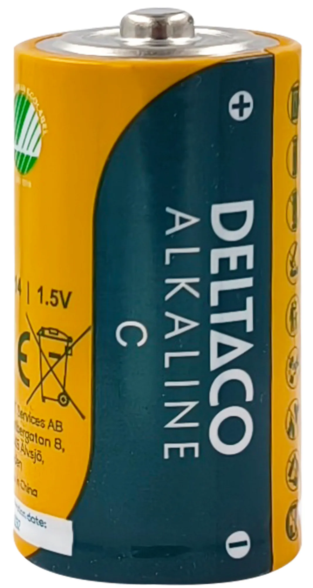 DELTACO C/LR14 2-Pack - Alkaline battery