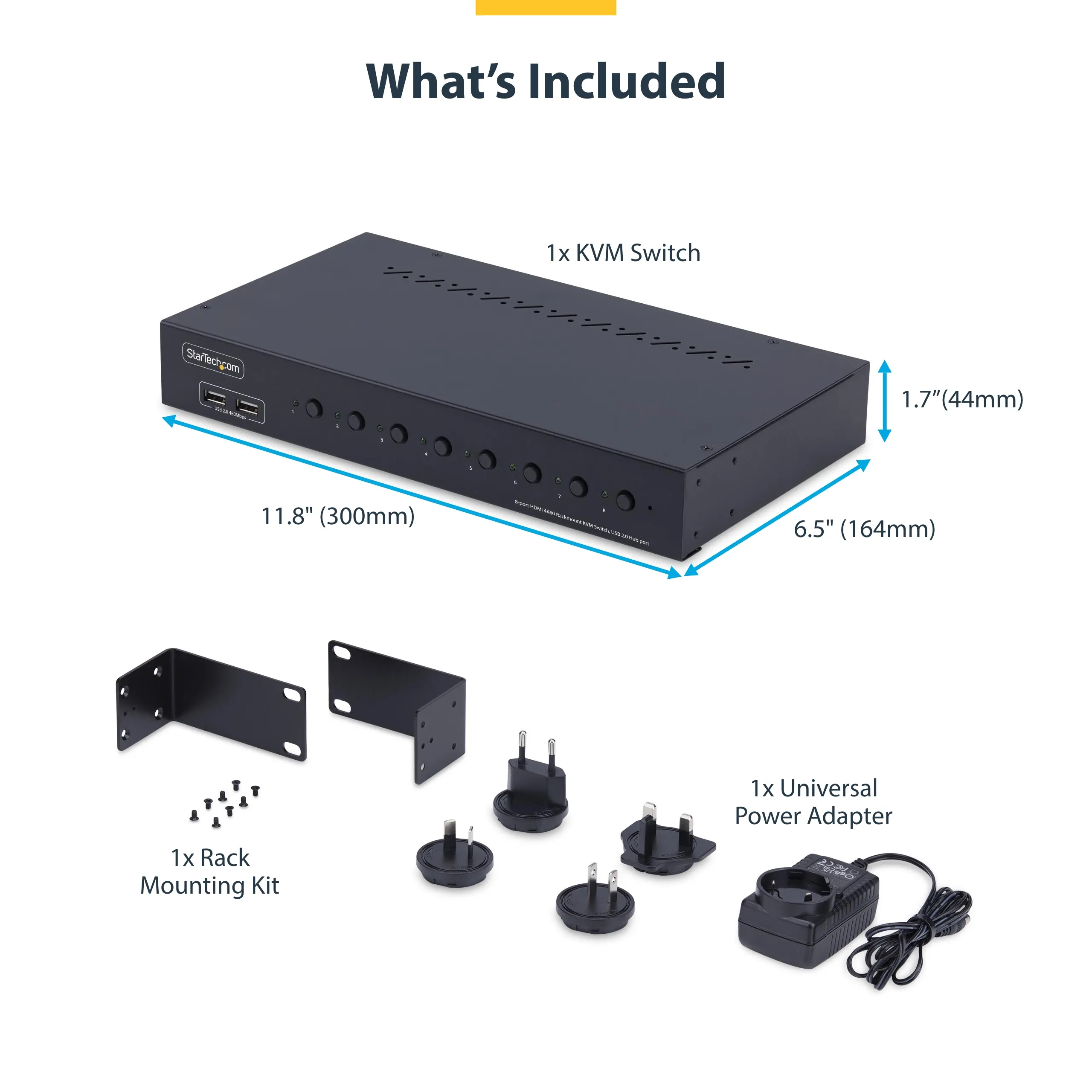 Startech 8-Port HDMI 4K 60Hz KVM - switch