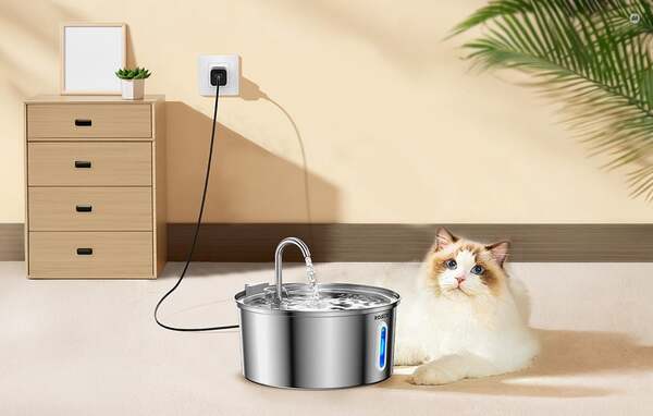 ROJECO RYSJSLTH-17 3.2 Litre 304 Stainless Steel Cat Water Fountain