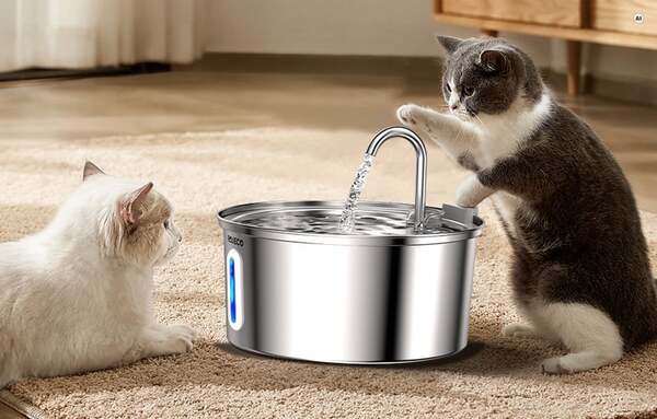 ROJECO RYSJSLTH-17 3.2 Litre 304 Stainless Steel Cat Water Fountain