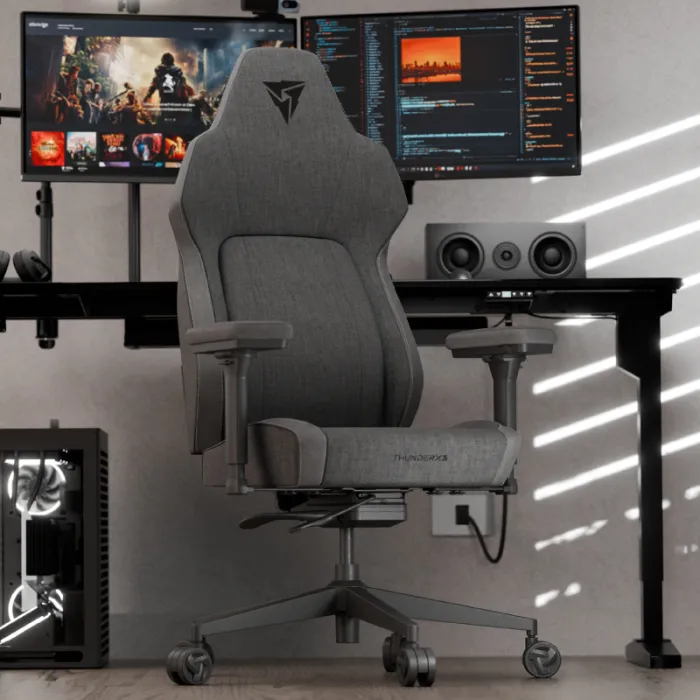 ThunderX3 Smart Core Loft - gaming chair + footrest, Dark Gray