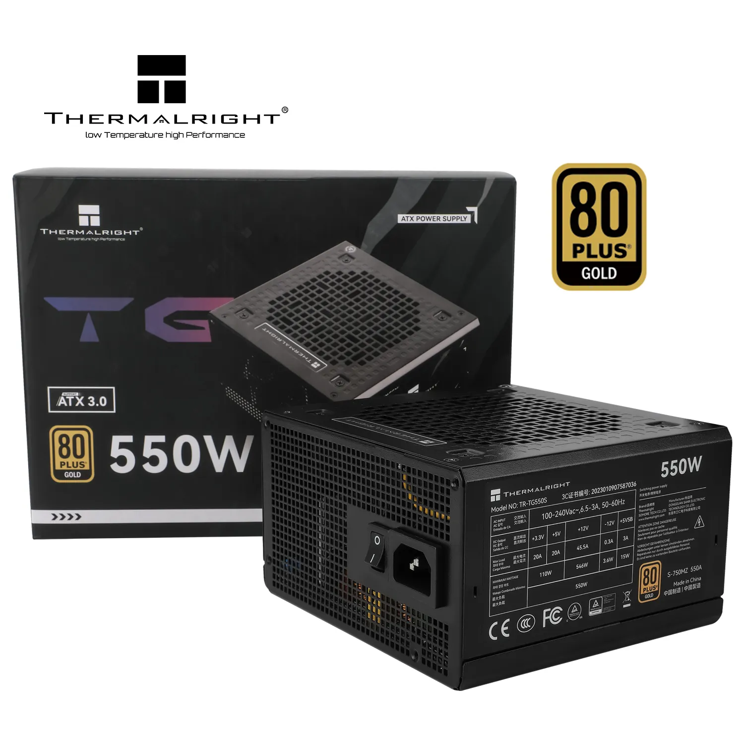 Thermalright TR-TG 550S 550W - PSU, 80 Plus Gold