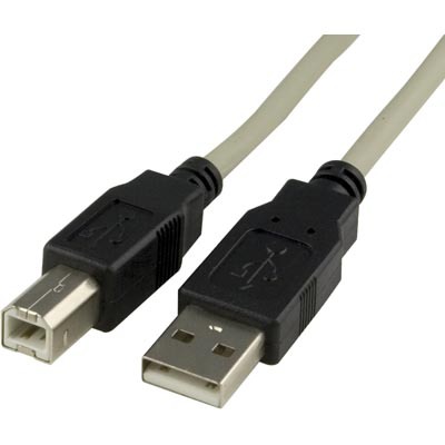 Zebra USB-A - USB-B - cable, 2m, Grey/Black