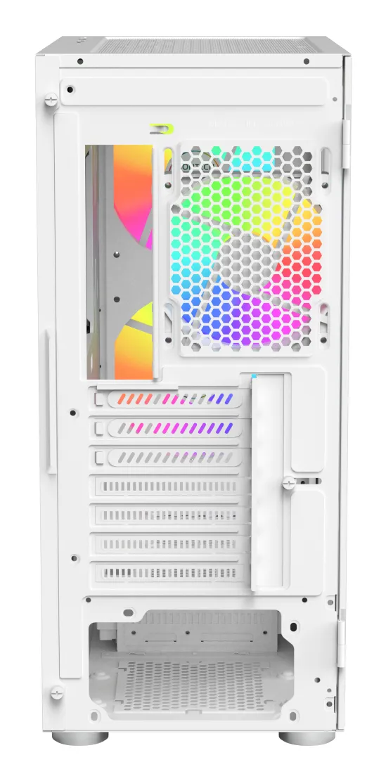 Montech X2 Plus Midi-Tower Case with window and RGB lighting, White