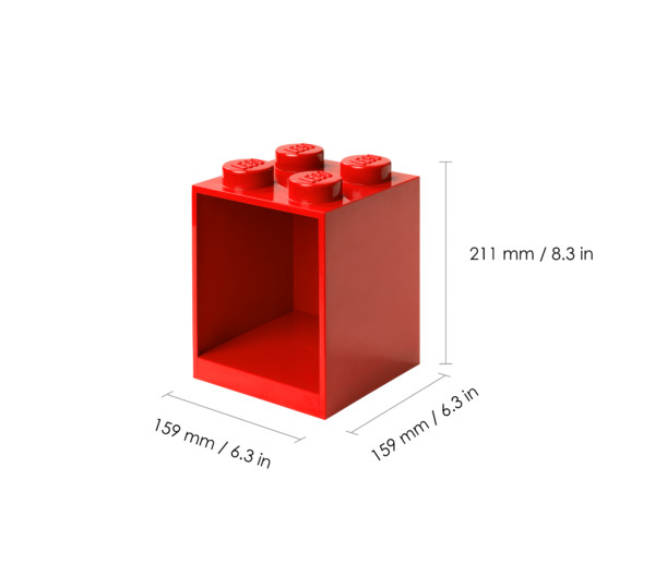 Room Copenhagen LEGO Regal Brick 4 Shelf 41141730 (red)