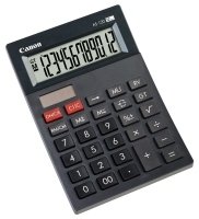 CANON AS-120 12-stelliger mini table calculator solar+Batteriebetrieb Berechnungsfunktion mark-up Rueckwaertsrechnung Summenspeicher