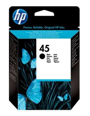 HP No45 Ink Cart/Black 164g f DJ RF ML
