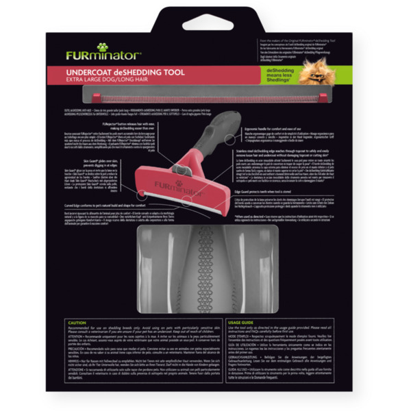 FURminator - furminator pitk&auml;karvaisille koirille - XL
