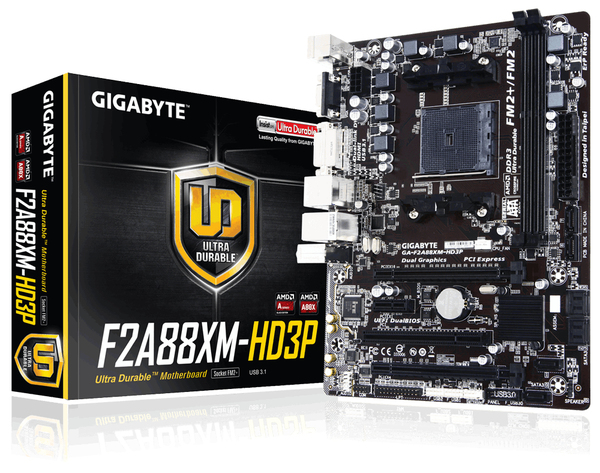 Gigabyte F2A88XM-HD3P, mATX moderkort