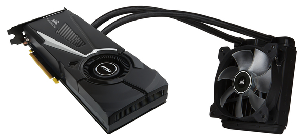 MSI GeForce GTX 1070 Sea Hawk X 8GB -n&auml;yt&ouml;nohjain