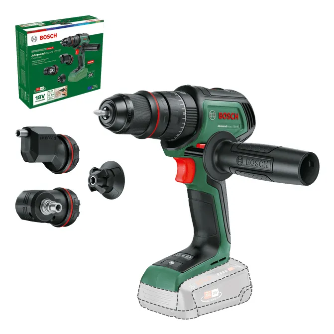BOSCH AdvancedImpact 18V-80 QuickSnap Cordless Impact Drill and Screwdriver, Black, Green