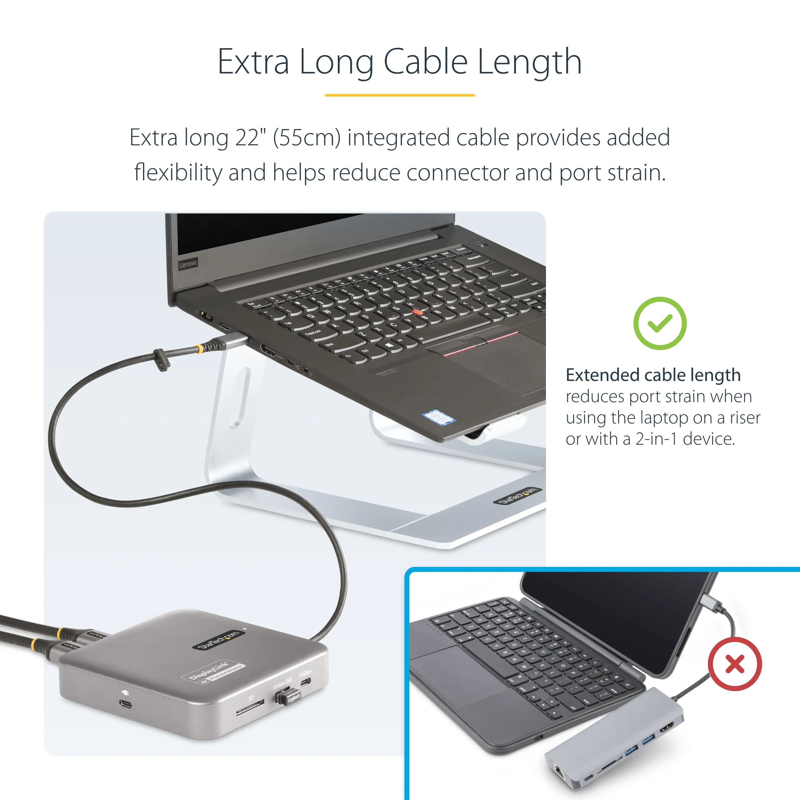 Startech Multiport USB-C 2x HDMI, USB-C/USB-A Hub 100W