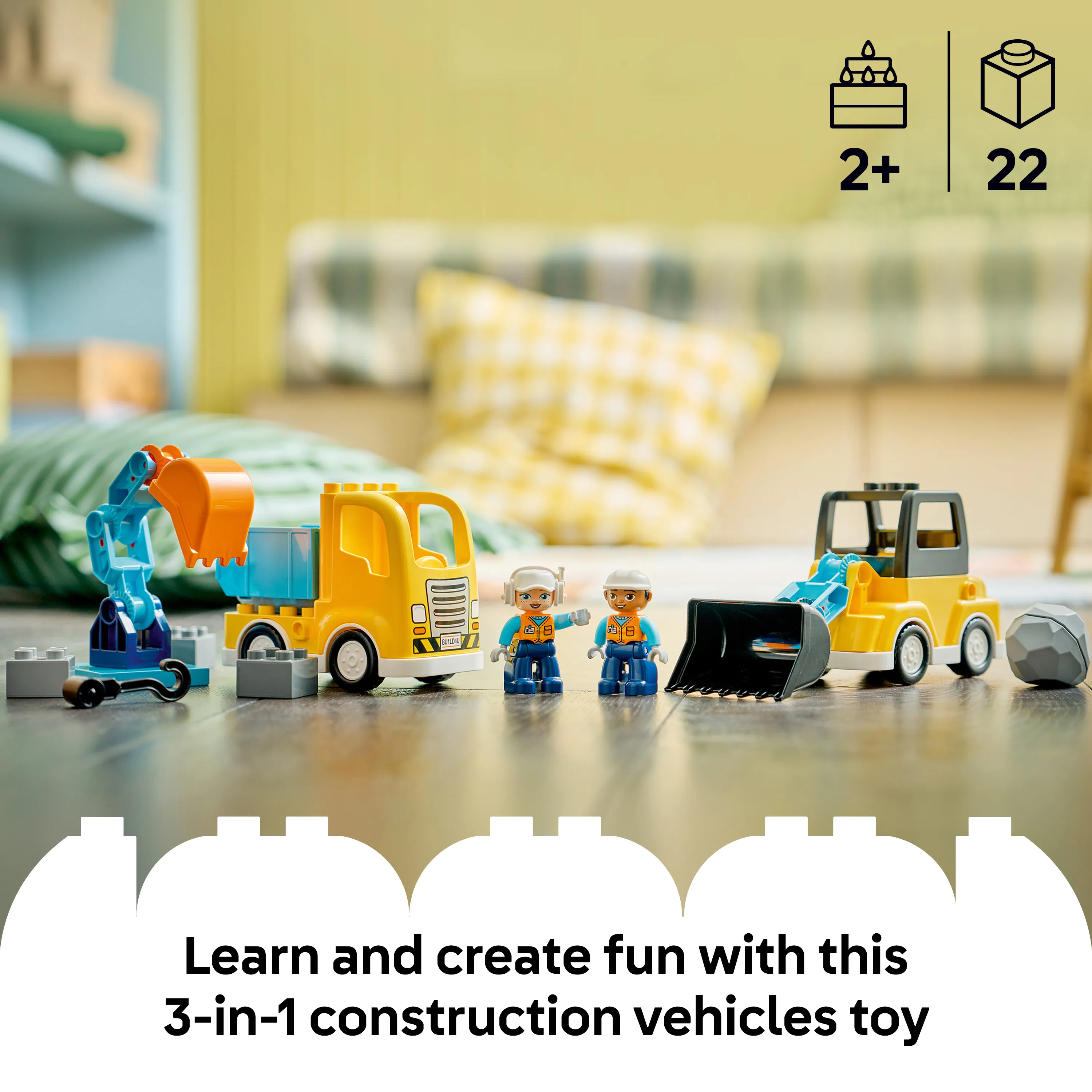 LEGO DUPLO Town Byggfordon 3in1 10475