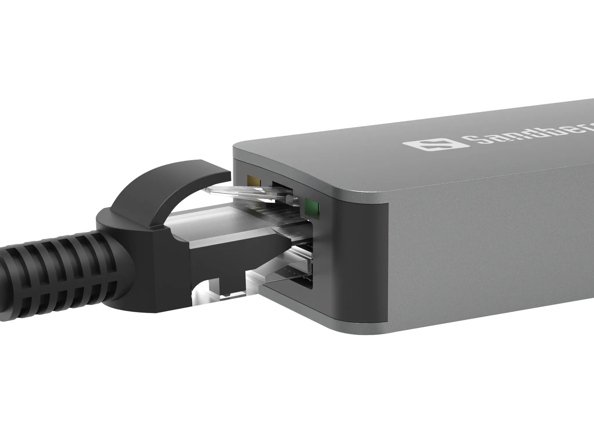 Sandberg USB Type-A / USB Type-C to 2.5 Gigabit Ethernet RJ45 - Ethernet Adapter, Grey