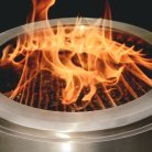 HERQS Blaze Smokeless Fire Pit, Stainless Steel, 495 mm