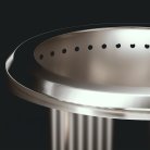 HERQS Blaze Smokeless Fire Pit, Stainless Steel, 495 mm
