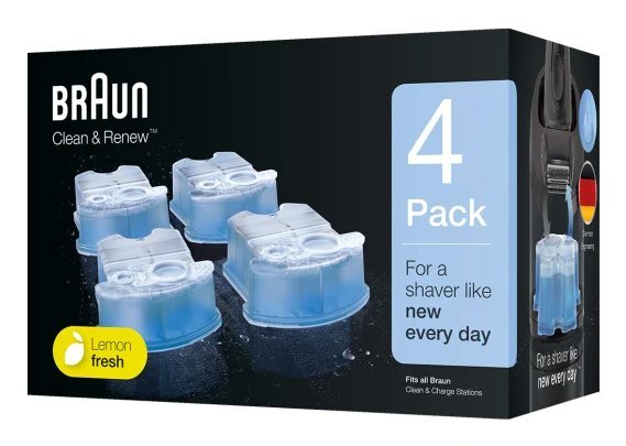 Braun CCR4 Clean&amp;Renew -puhdistuskasetit 4 kpl