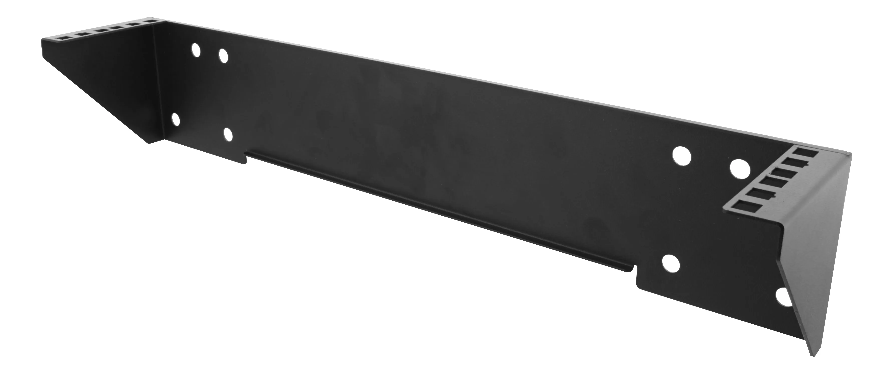 DELTACO 19" Vertikalt v&auml;ggf&auml;ste, 2U, max 60kg, st&aring;lkonstruktion, svart