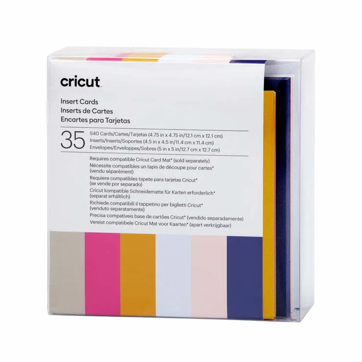 Cricut Insert Cards Sensei S40 (12,1 cm x 12,1 cm) 35-pack