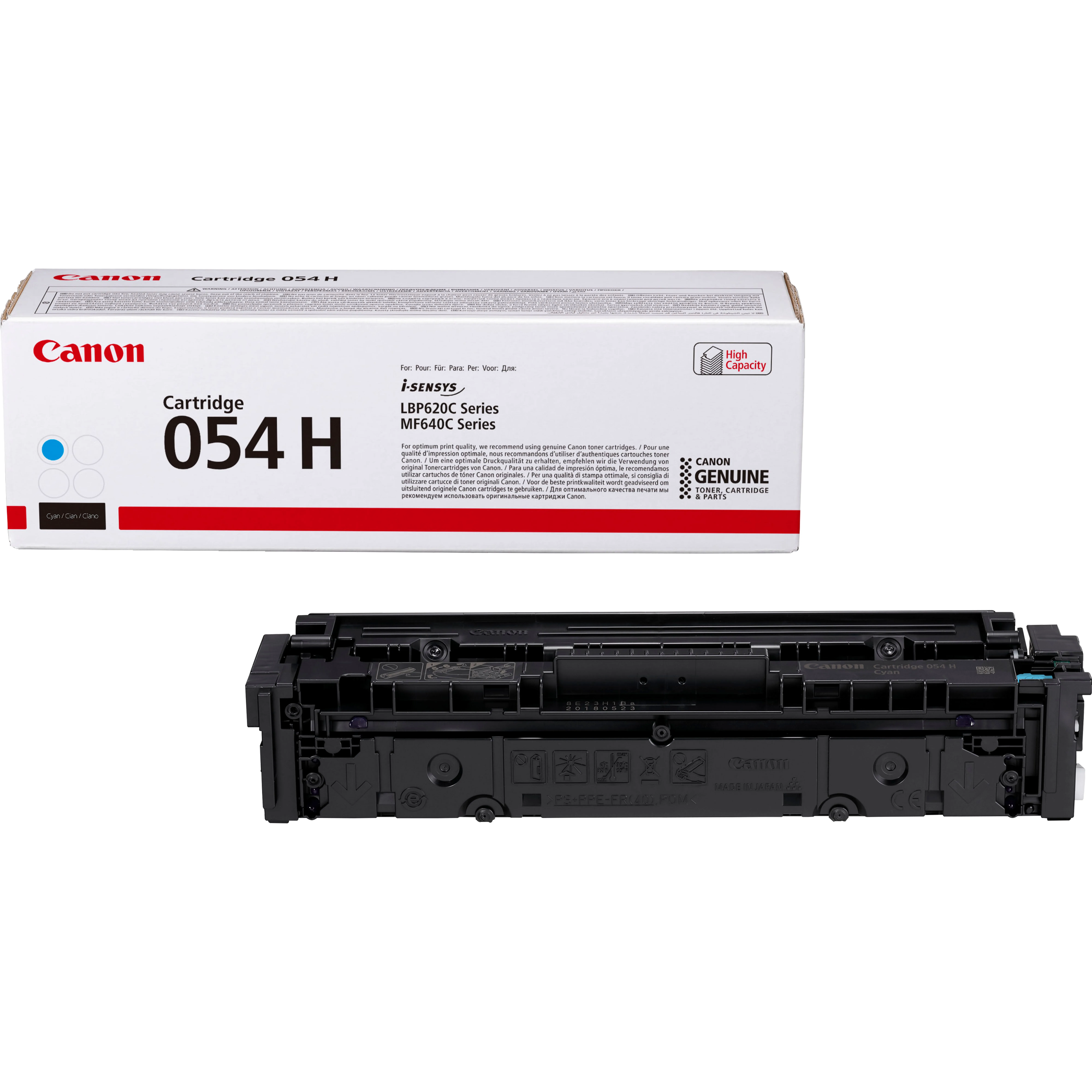 Canon 054 H High Yield toner cartridge, Cyan