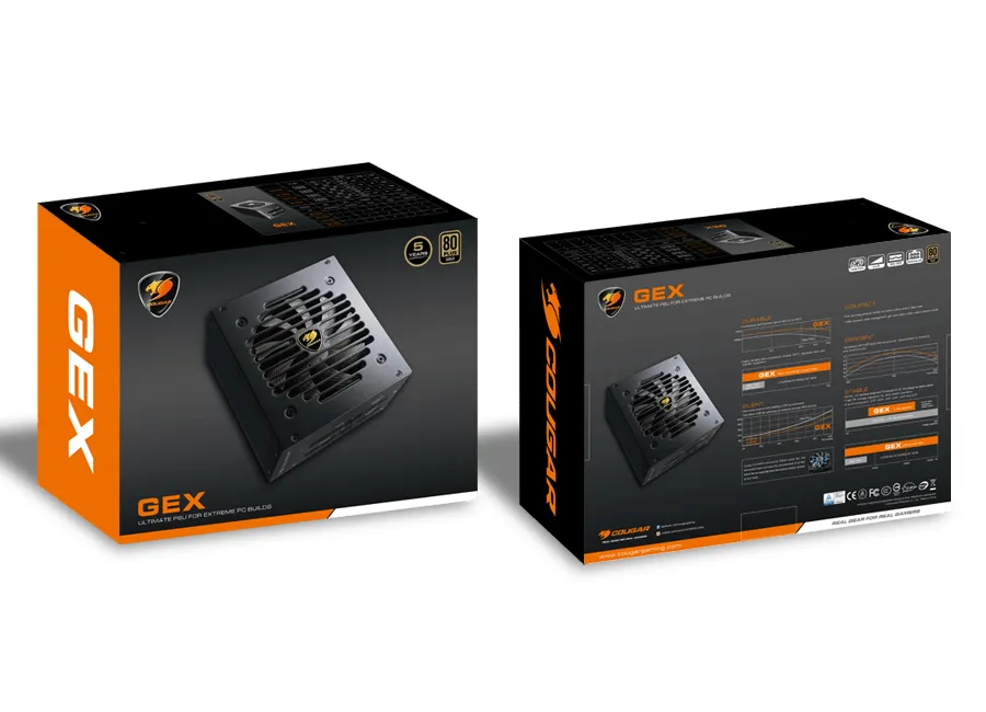 Cougar GEX 750W - Power supply, 80 Plus Gold