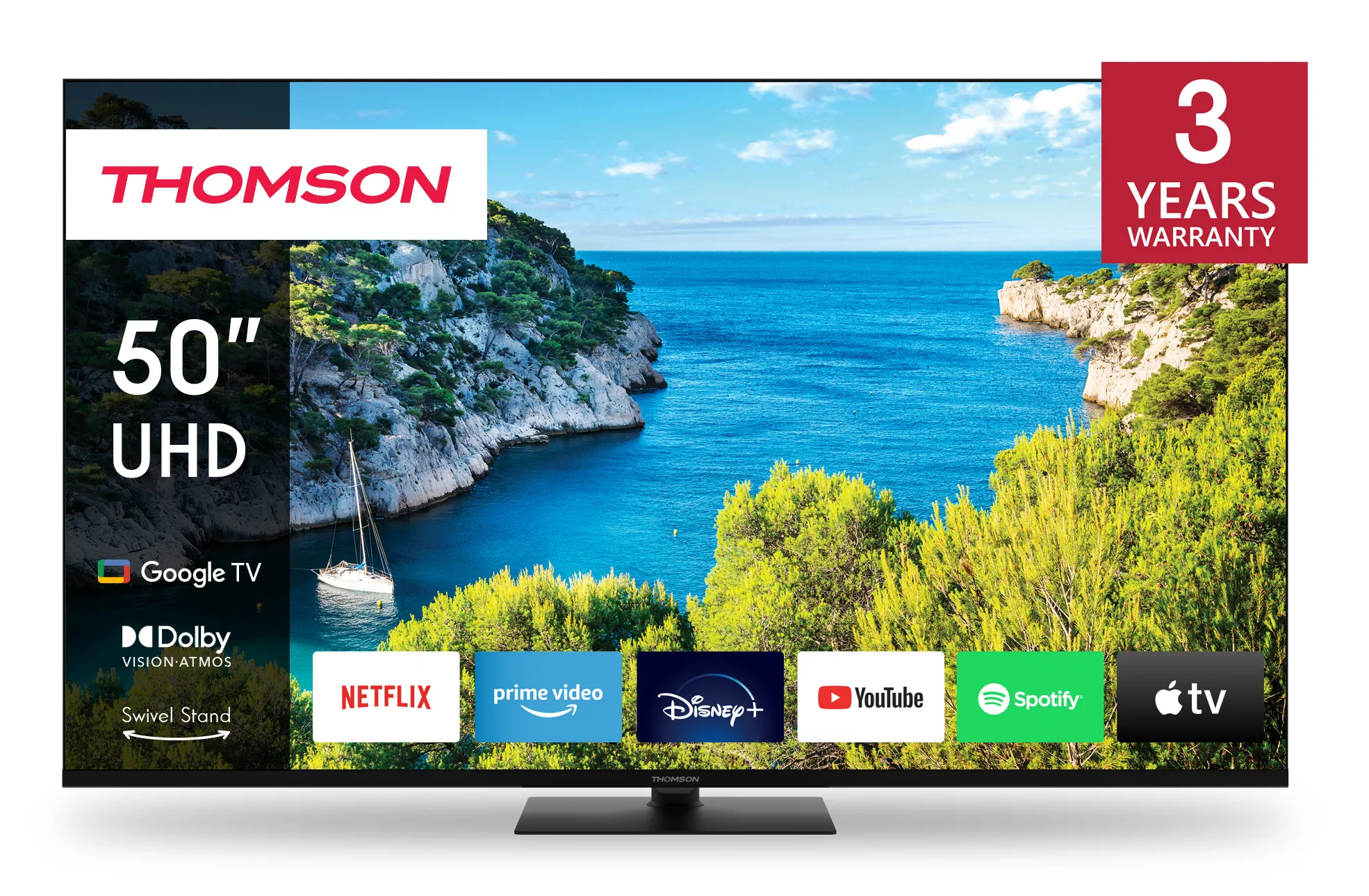Thomson 43" UHD 60Hz Google Smart -televisio