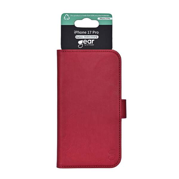 Gear Classic MagSerie iPhone 17 Pro - wallet case, Deep Red