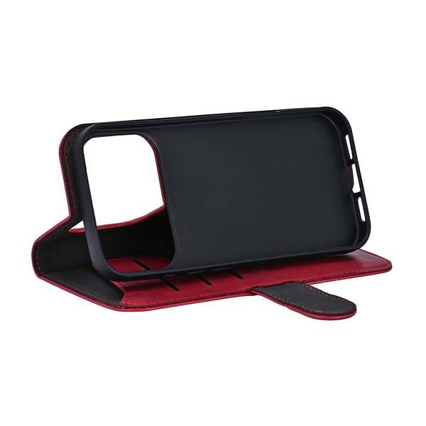 Gear Classic MagSerie iPhone 17 Pro - wallet case, Deep Red