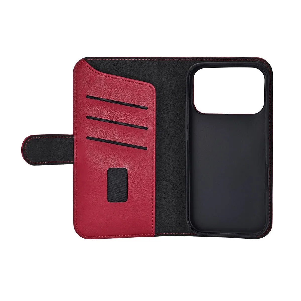 GEAR Classic 3 Card Recycled MagSerie, iPhone 17 Pro -lompakkokotelo, Deep Red