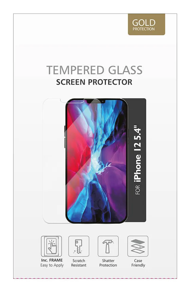 GEAR 2.5D Full Cover, iPhone 12 mini - Screen Glass