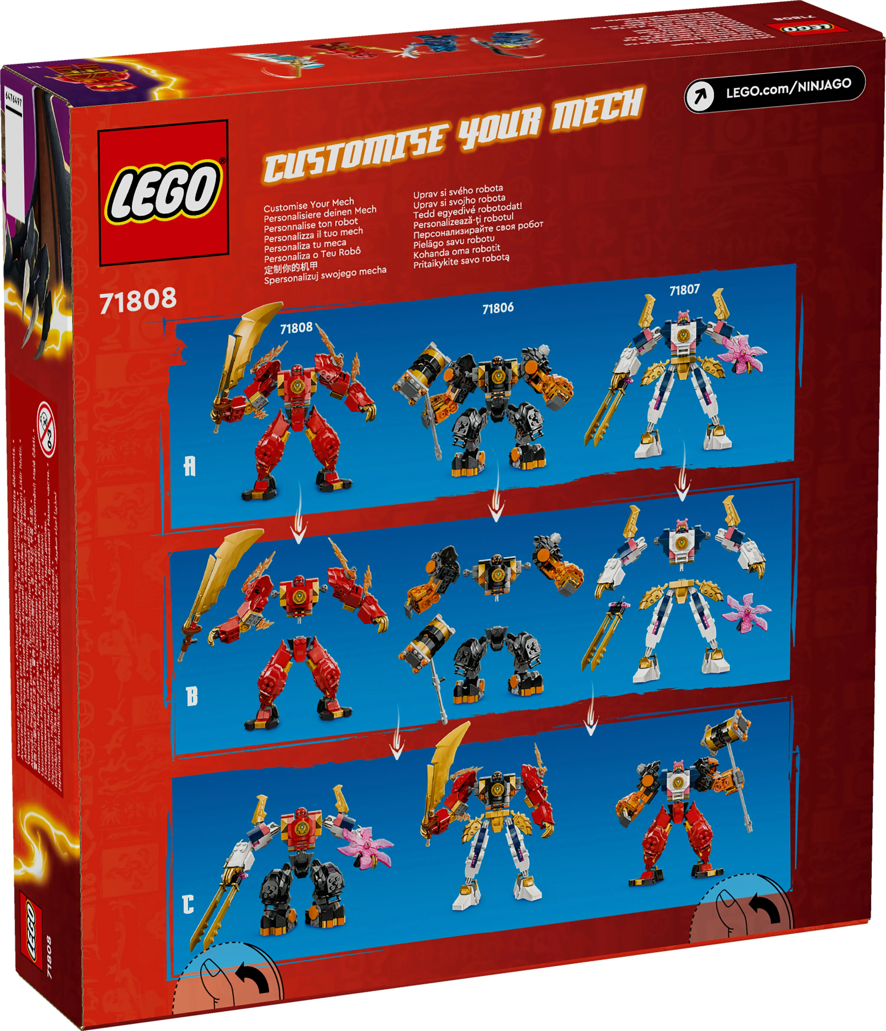 LEGO NINJAGO Kai&rsquo;s Fire Elemental Robot 71808