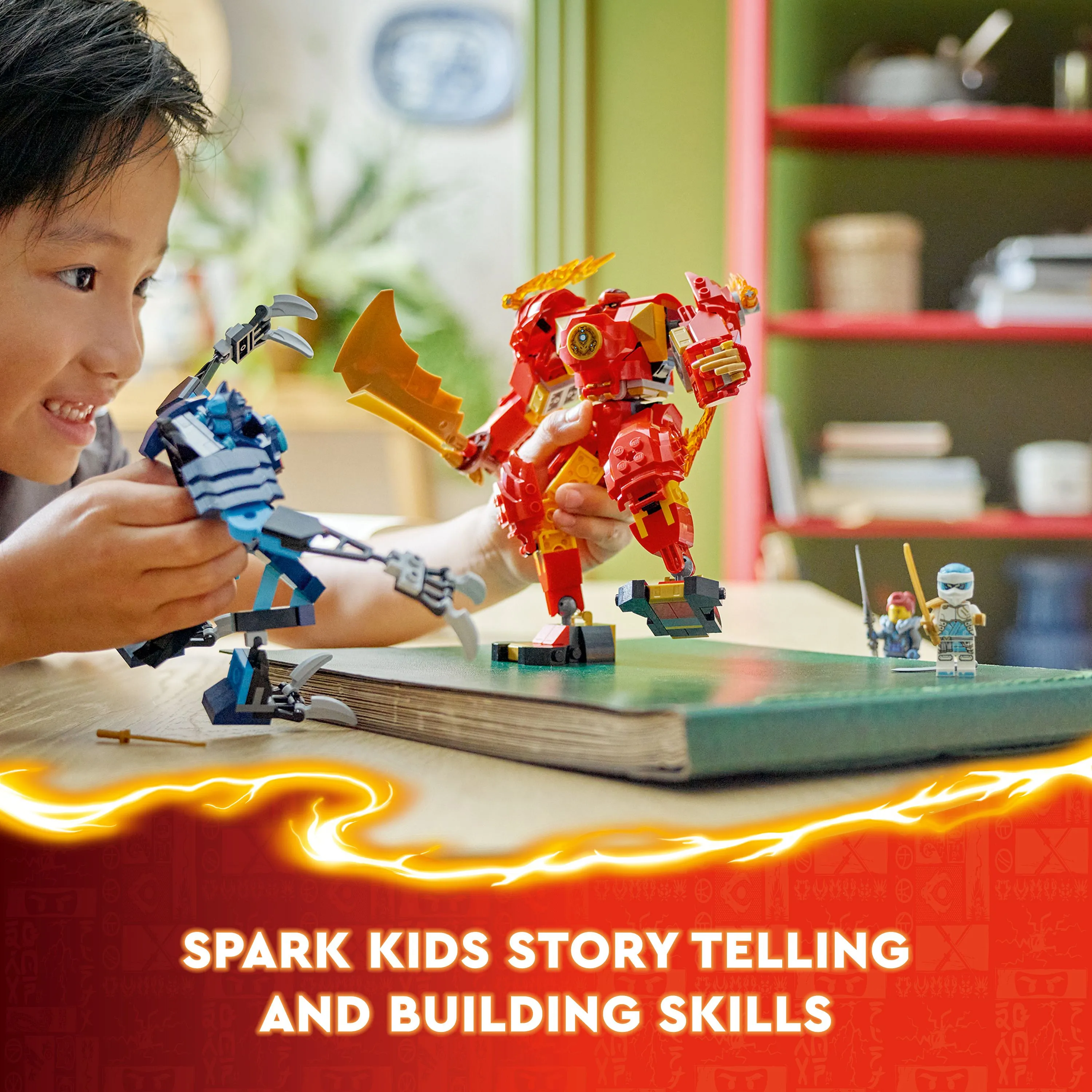 LEGO NINJAGO Kai&rsquo;s Fire Elemental Robot 71808