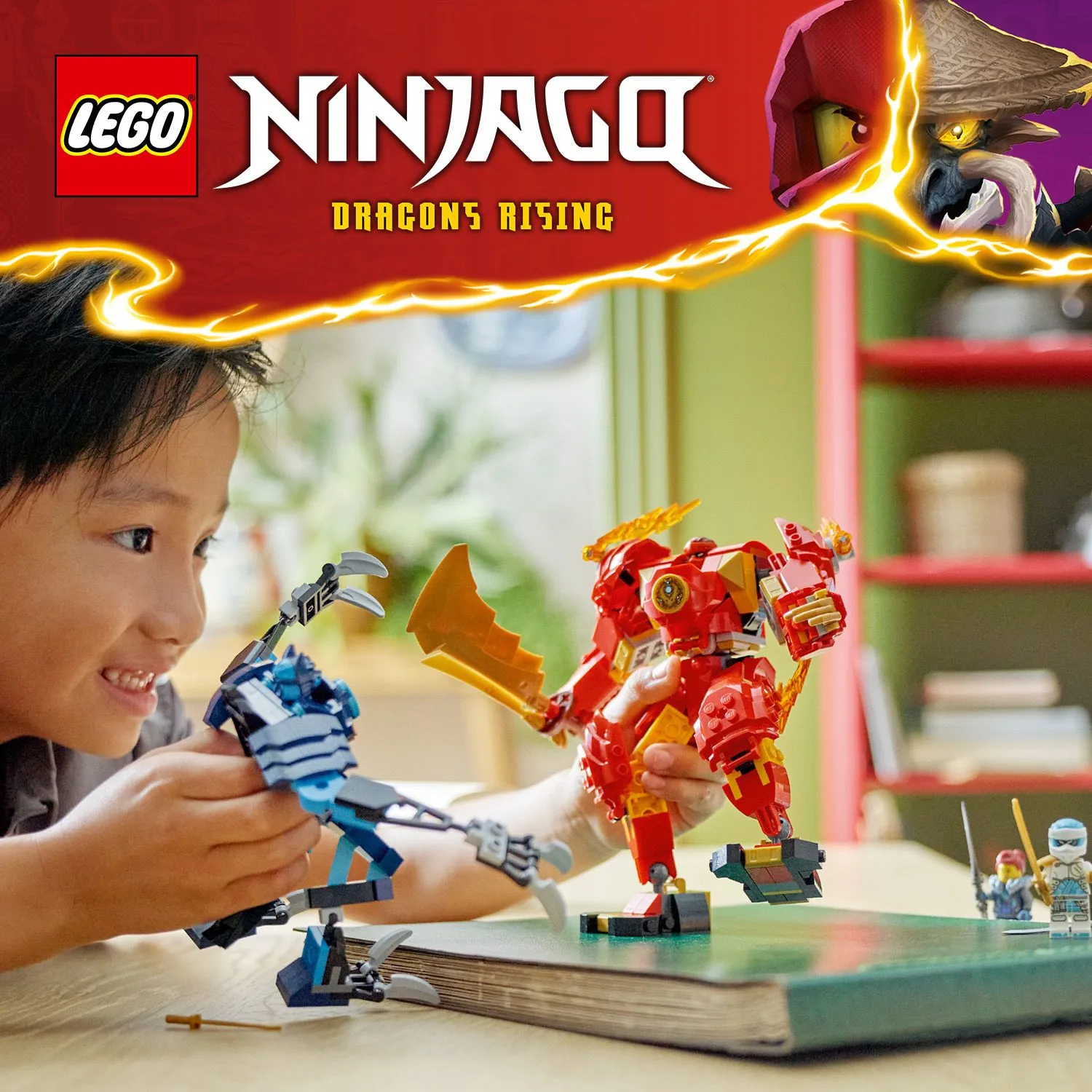 LEGO NINJAGO Kai&rsquo;s Fire Elemental Robot 71808