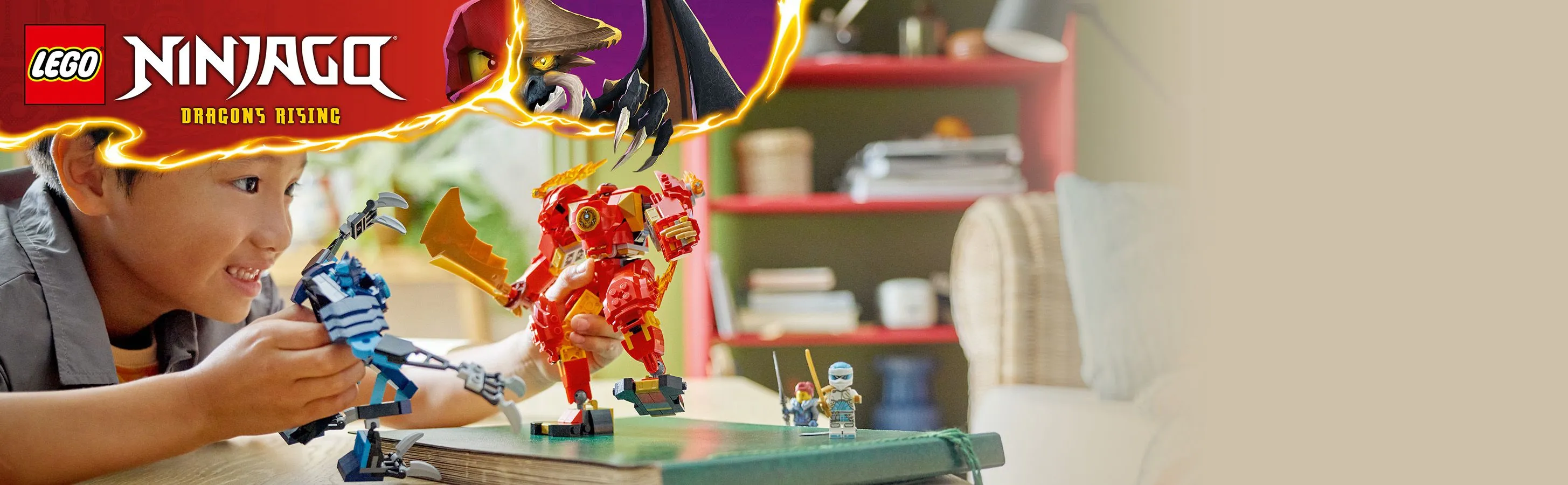 LEGO NINJAGO Kai&rsquo;s Fire Elemental Robot 71808