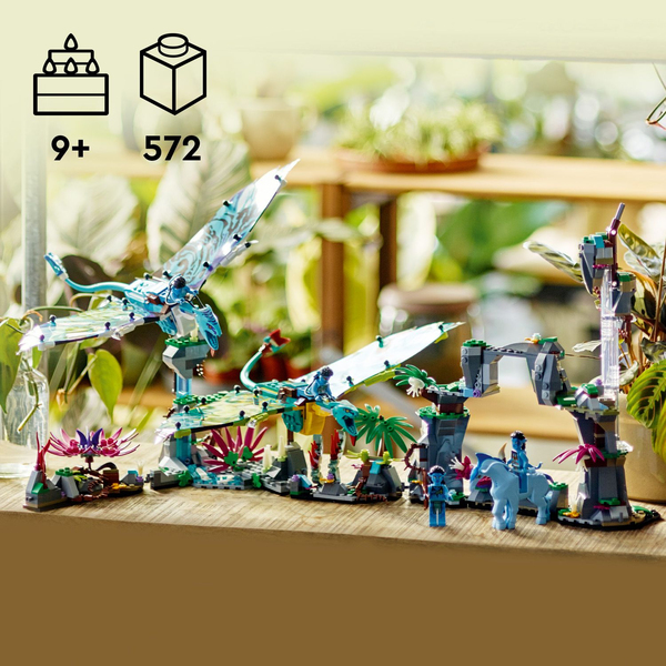 Lego Avatar Jake and Neytiris First Flight on a Banshee 75572