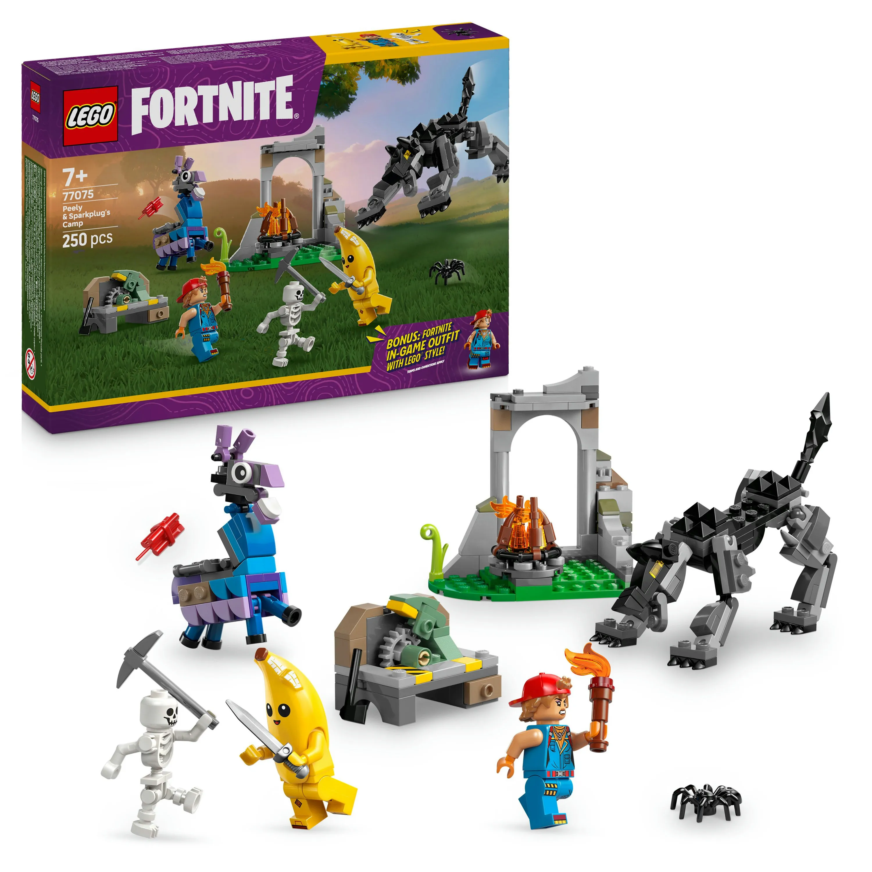 LEGO Fortnite Peelyn ja Sparkplugin seikkailu 77075