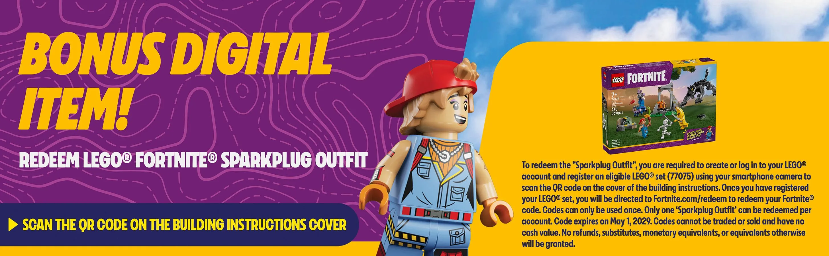 LEGO Fortnite Peelyn ja Sparkplugin seikkailu 77075