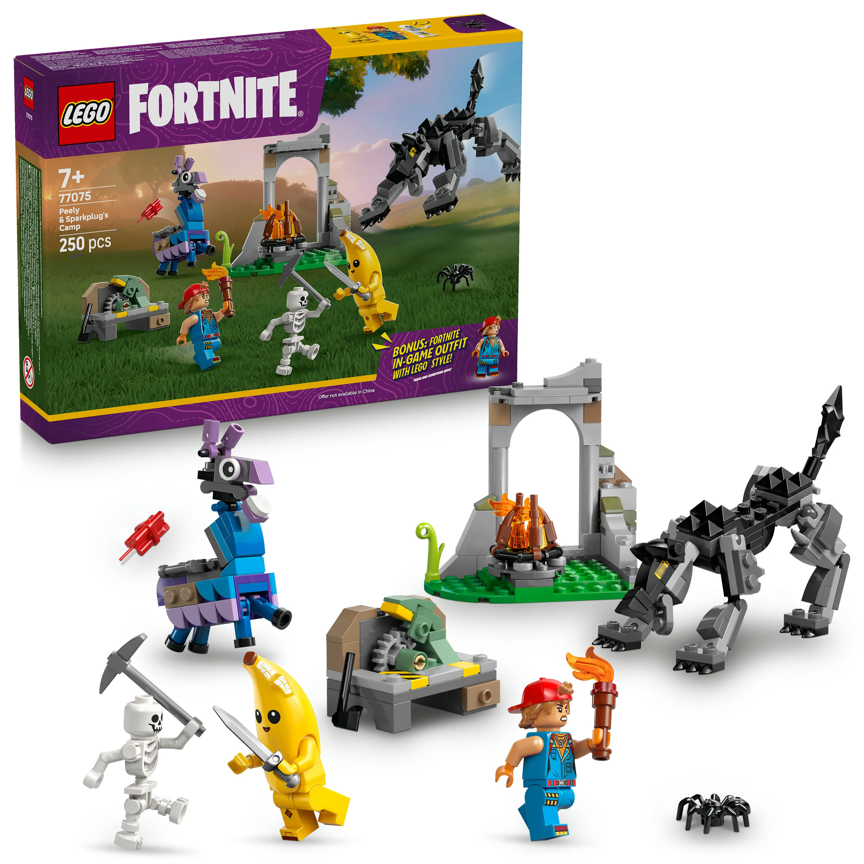 LEGO Fortnite Peelyn ja Sparkplugin seikkailu 77075