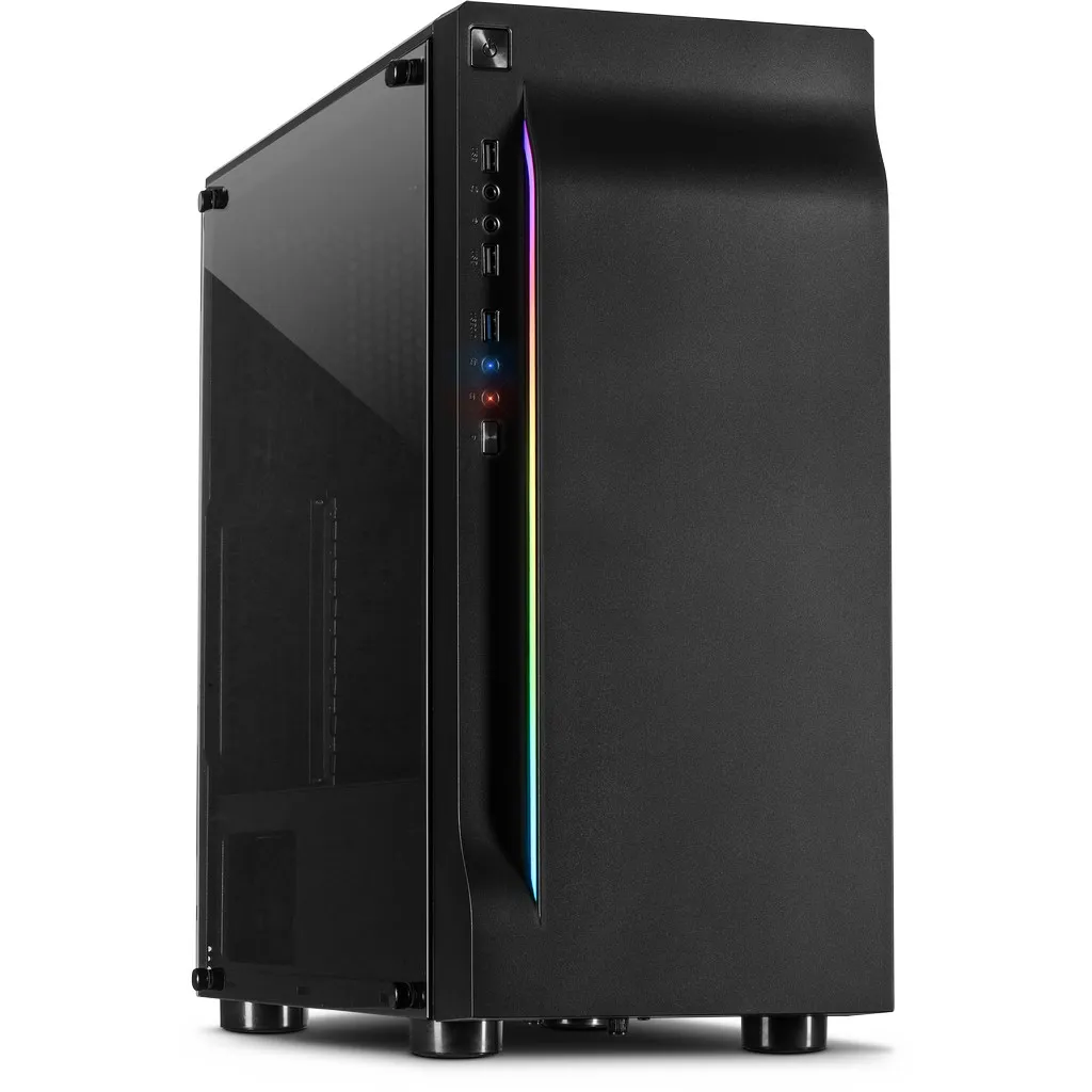 Inter-Tech A-3411 Creek Gaming RGB Midi-ATX