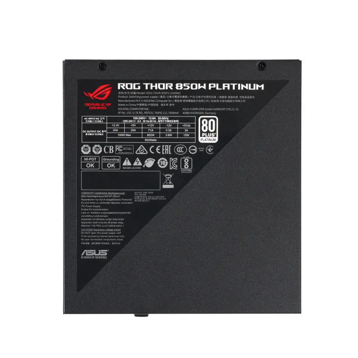 ASUS ROG Thor 850W - power supply, 80 Plus Platinum