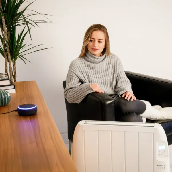 Taurus Electric Radiator WiFi -s&auml;hk&ouml;l&auml;mmitys, valkoinen, 1200W