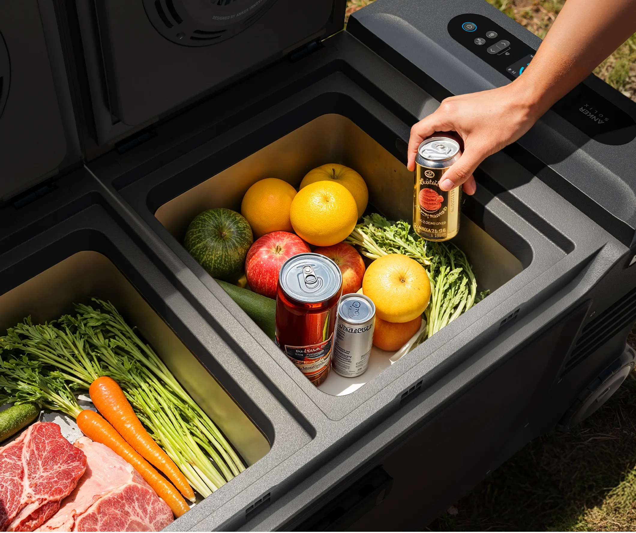 ANKER SOLIX EverFrost 2 58 Liter Electric Cooler Black