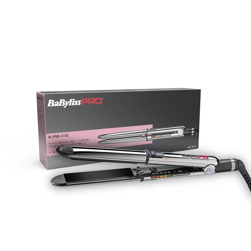BaByliss PRO ELIPSIS3000 Styler 24mm Hair Straightener, Silver