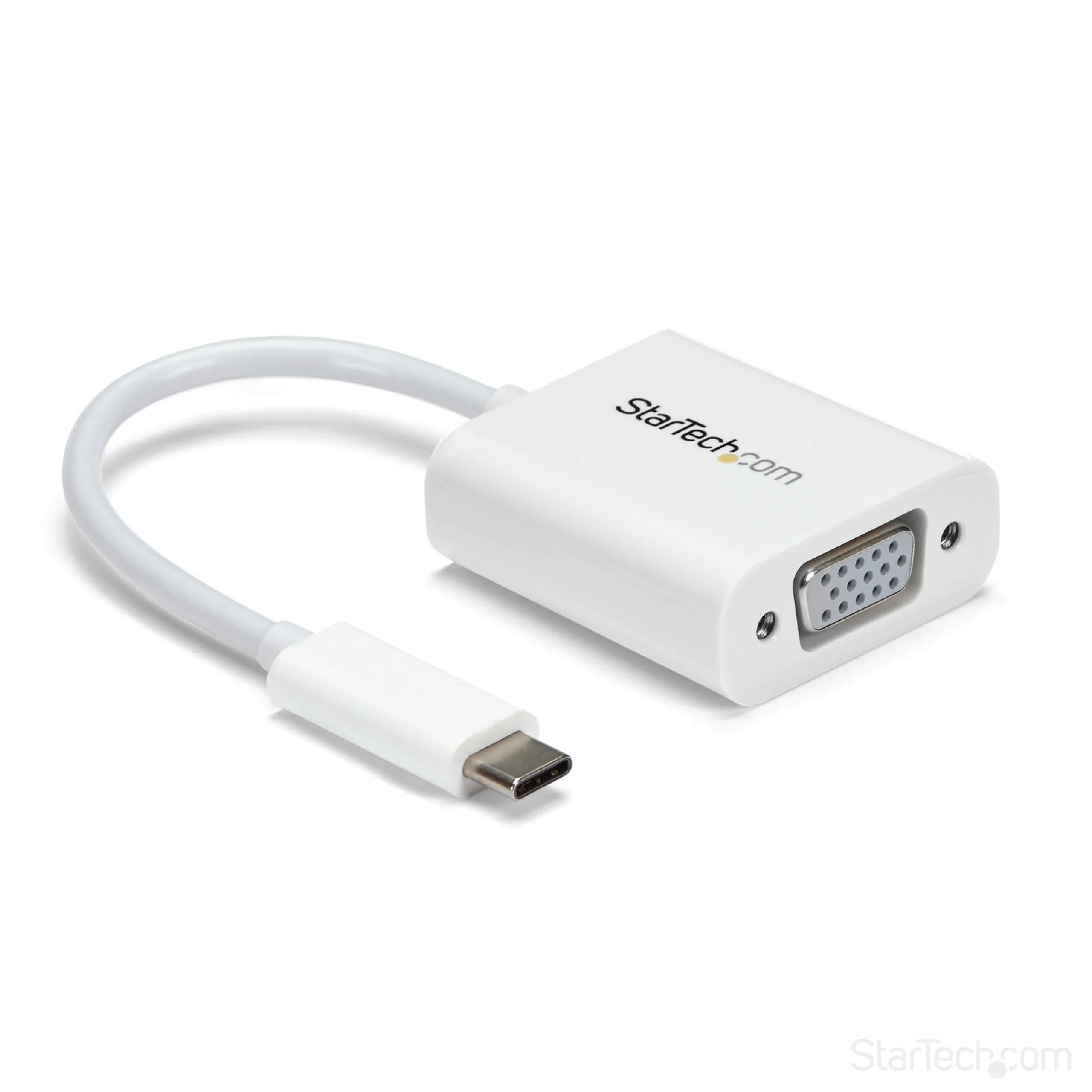 StarTech USB-C to VGA Adapter - adapter, Svart