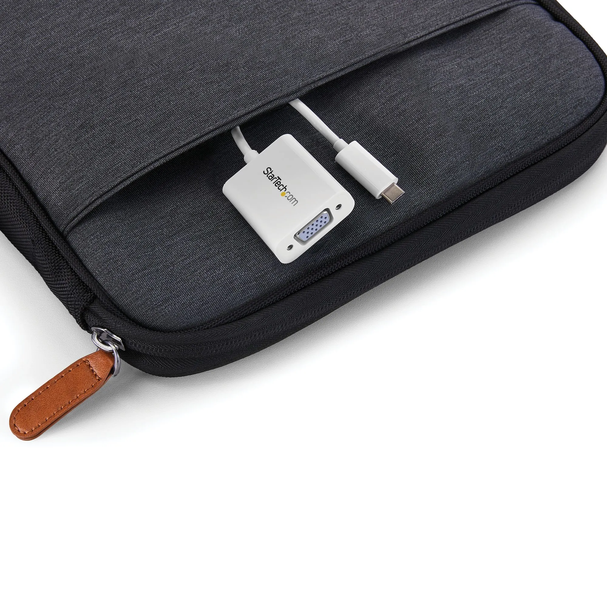 StarTech USB-C to VGA Adapter - adapter, Svart