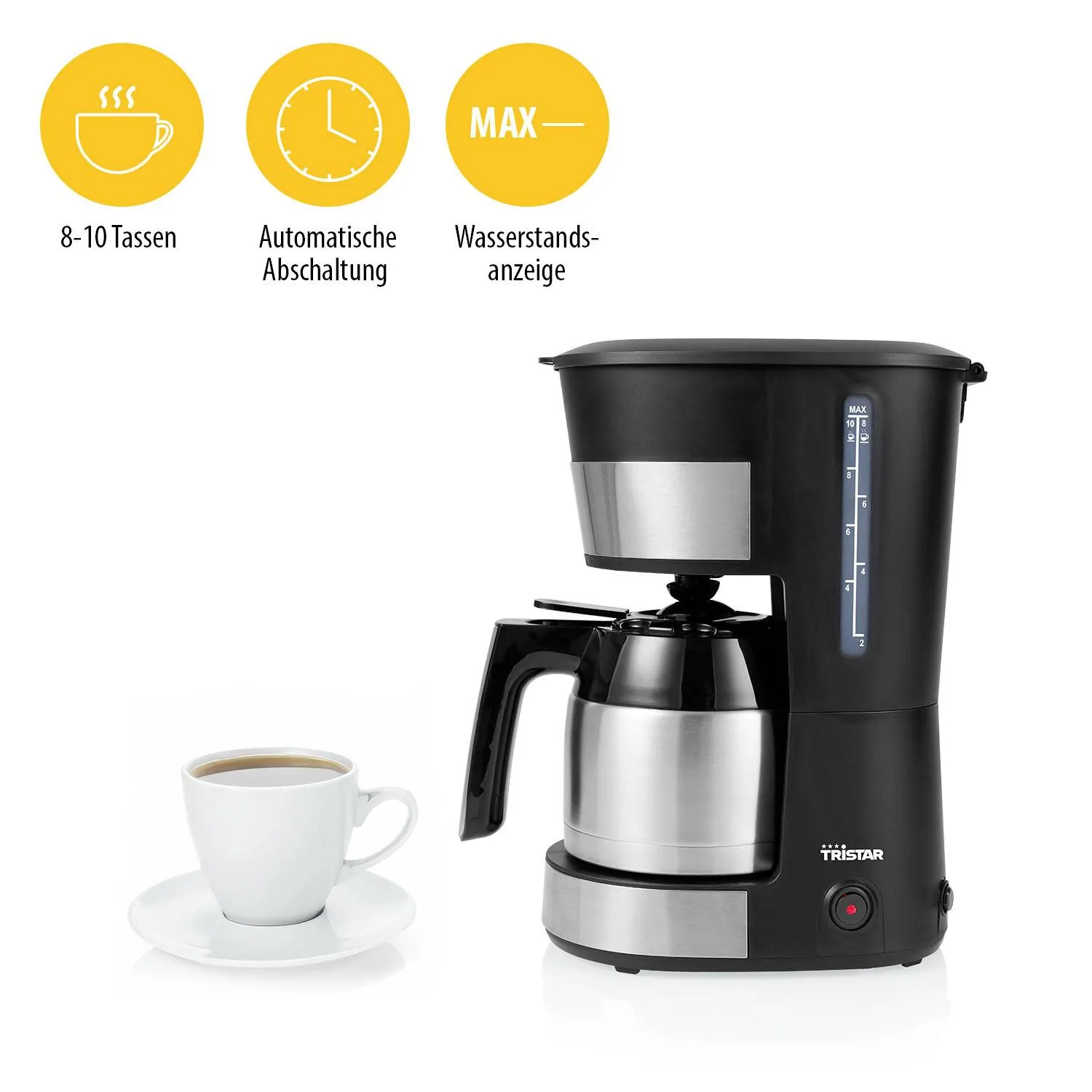 Tristar CM-1283 900W - coffee maker, 8-10 cups