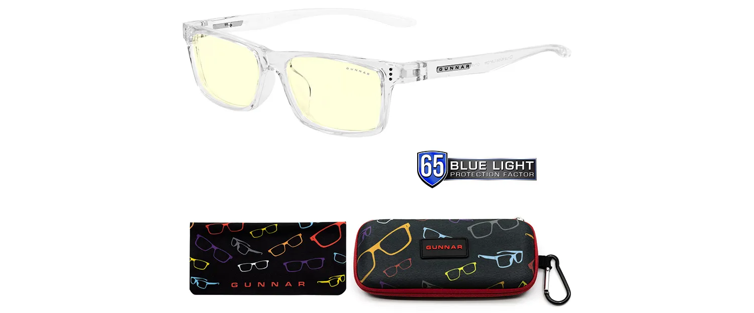 Gunnar Cruz Kids (8-12 Years) - Crystal - Amber - gaming eyewear