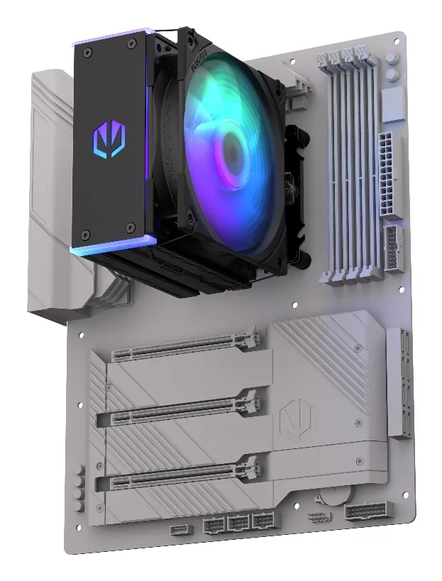 Endorfy Fera 5, 120 mm ARGB -prosessorij&auml;&auml;hdytin, musta