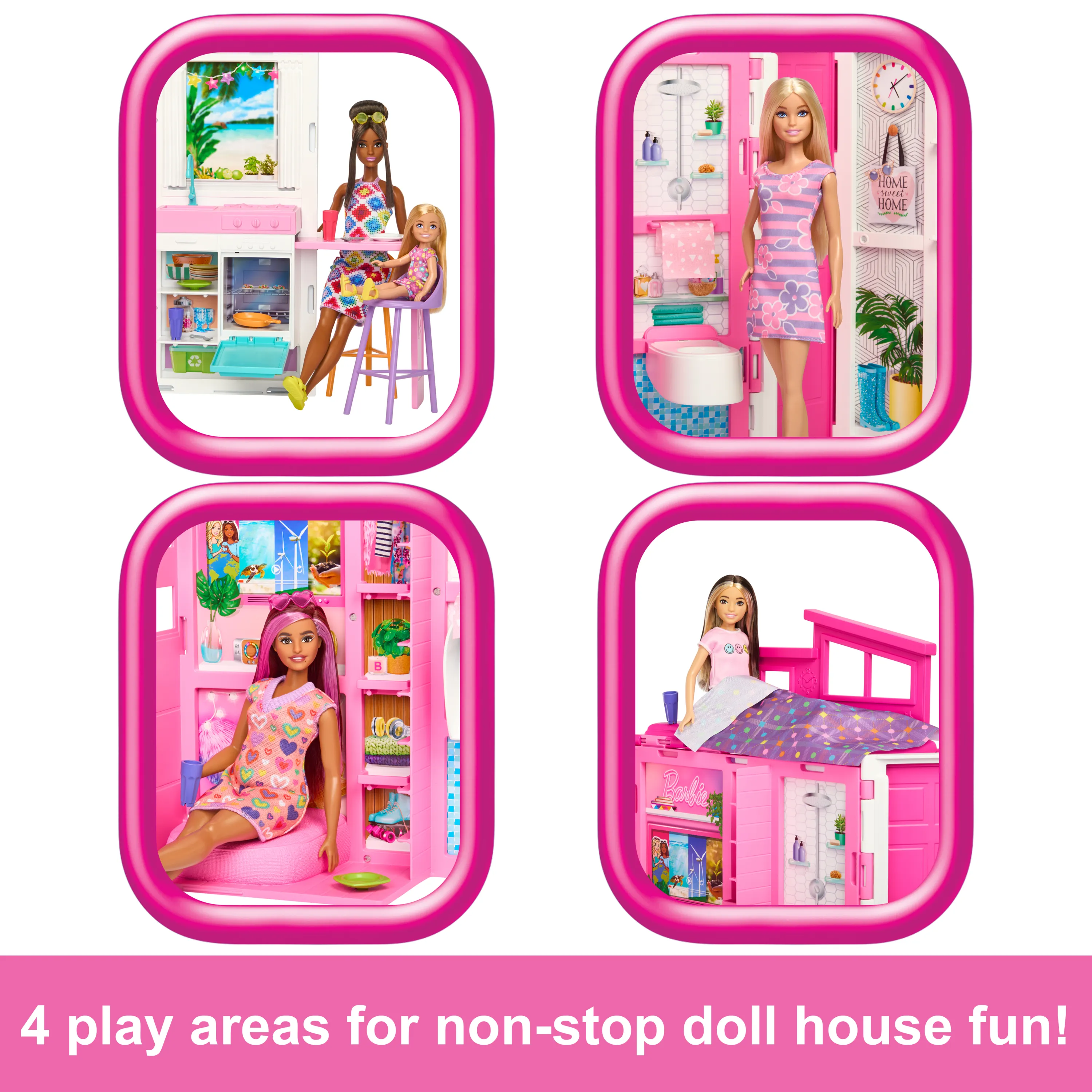 Mattel Barbie Holiday House Playset, Backdrop