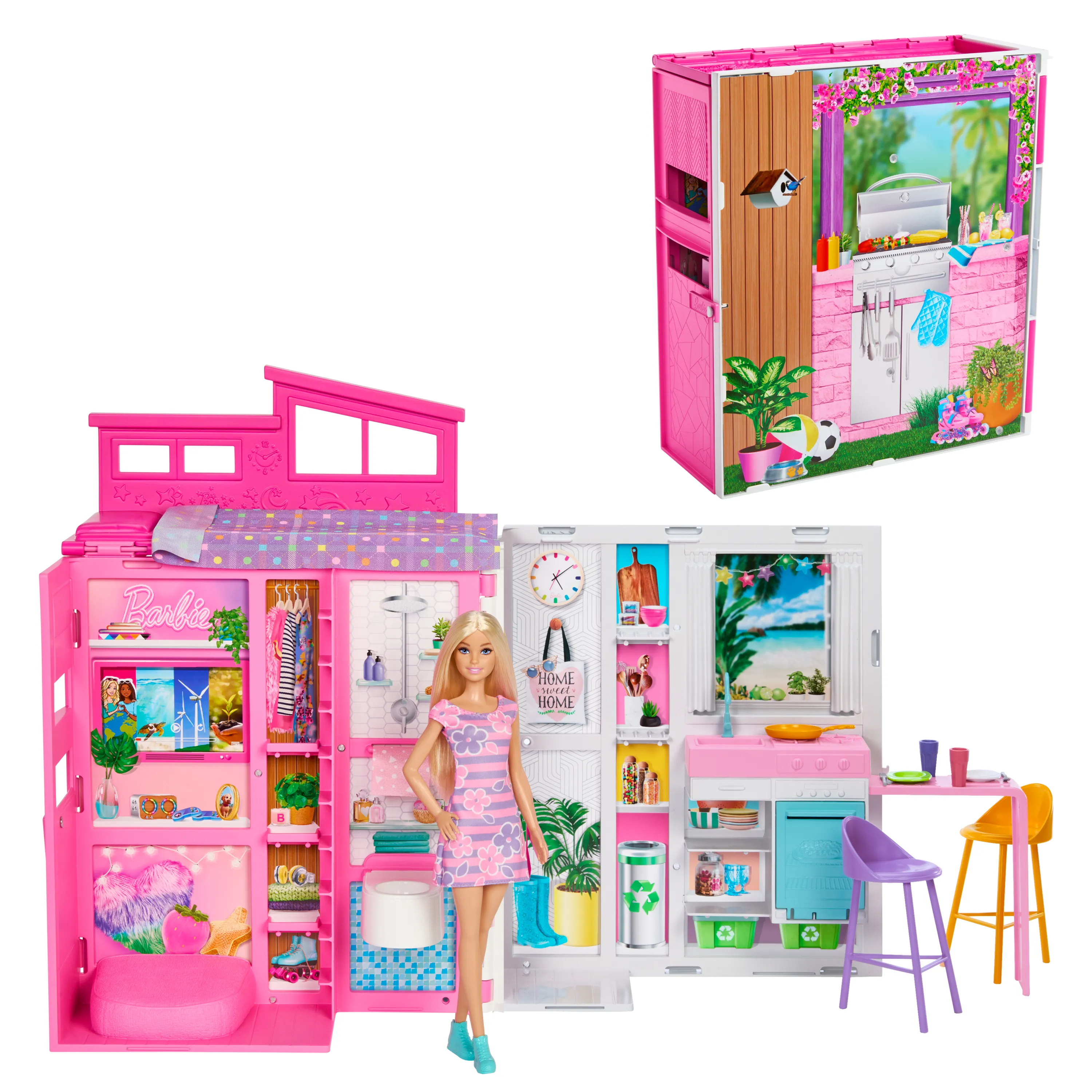 Mattel Barbie Holiday House Playset, Backdrop